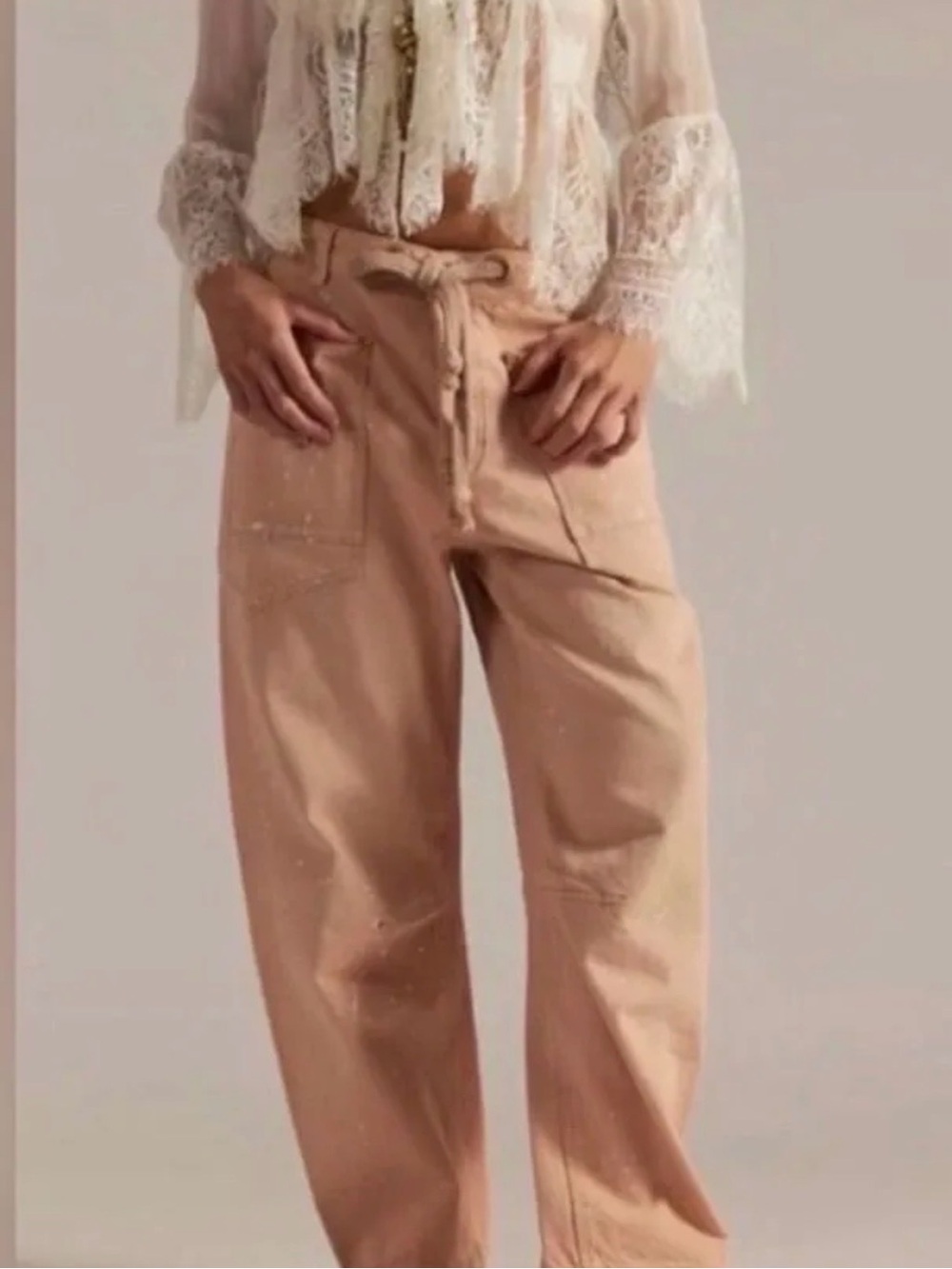 Free People Low Slung Moxie Barrel Jeans